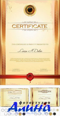 Stock: Certificate template