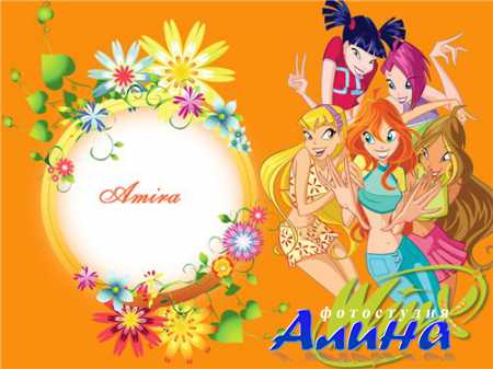 Рамка для Photoshop - Феи Winx
