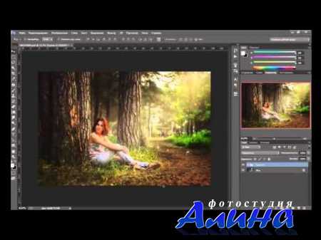 Красивая обработка летней фотографии в Фотошоп