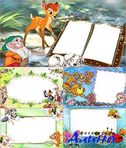 Childrens photoframes - Heroes of Cartoon films