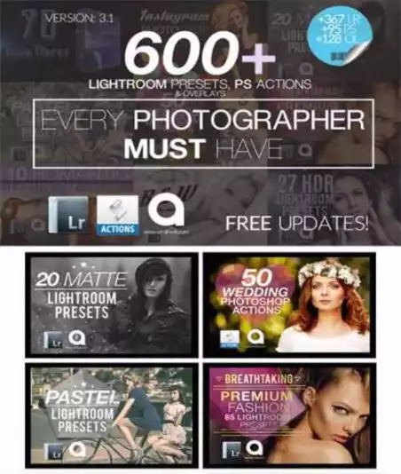600 LIGHTROOM Presets Mega Bundle